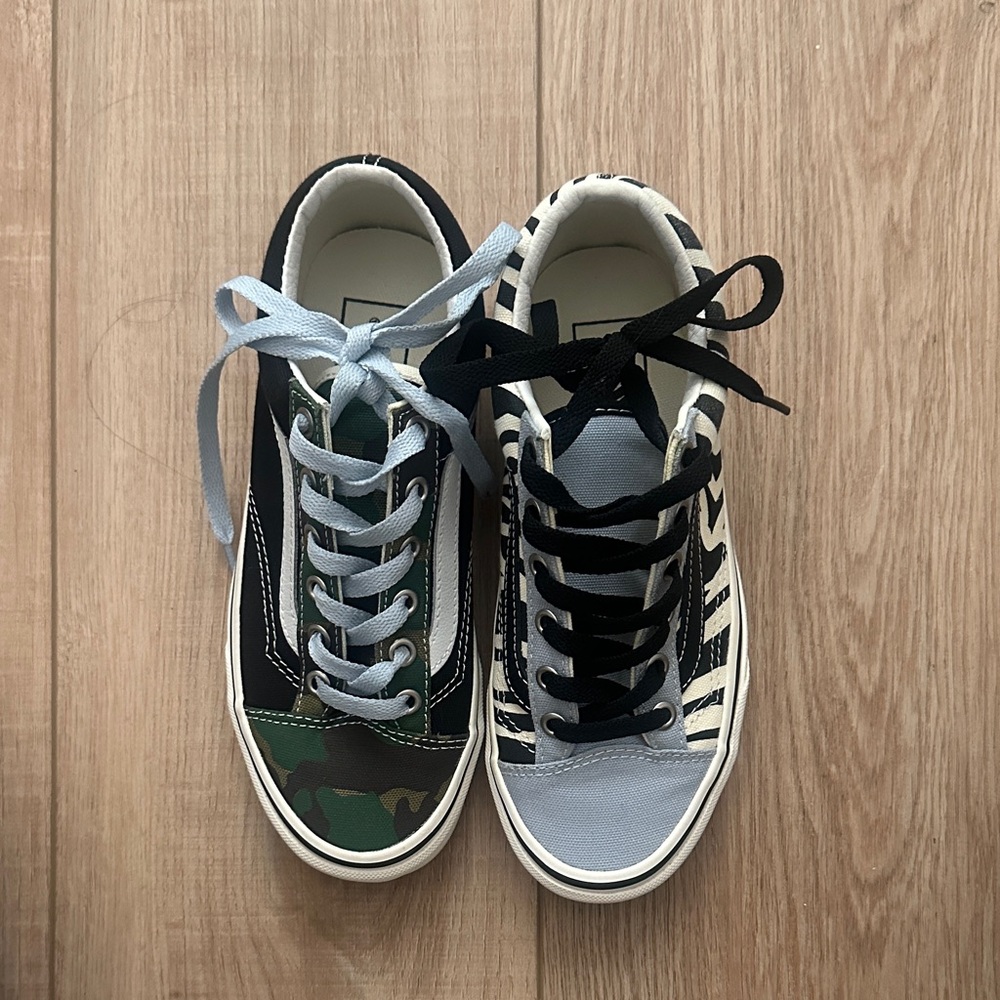 Vans Camouflage and Zebra Print Sneakers